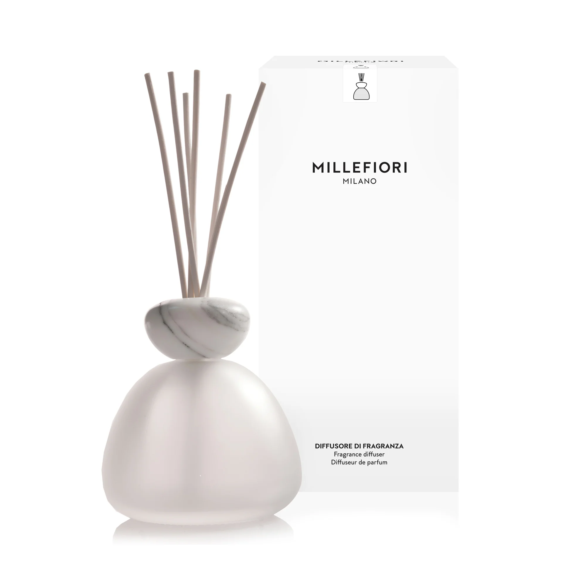 Diffusore Marble Satinato Con Tappo Bianco Air Design - Image 2
