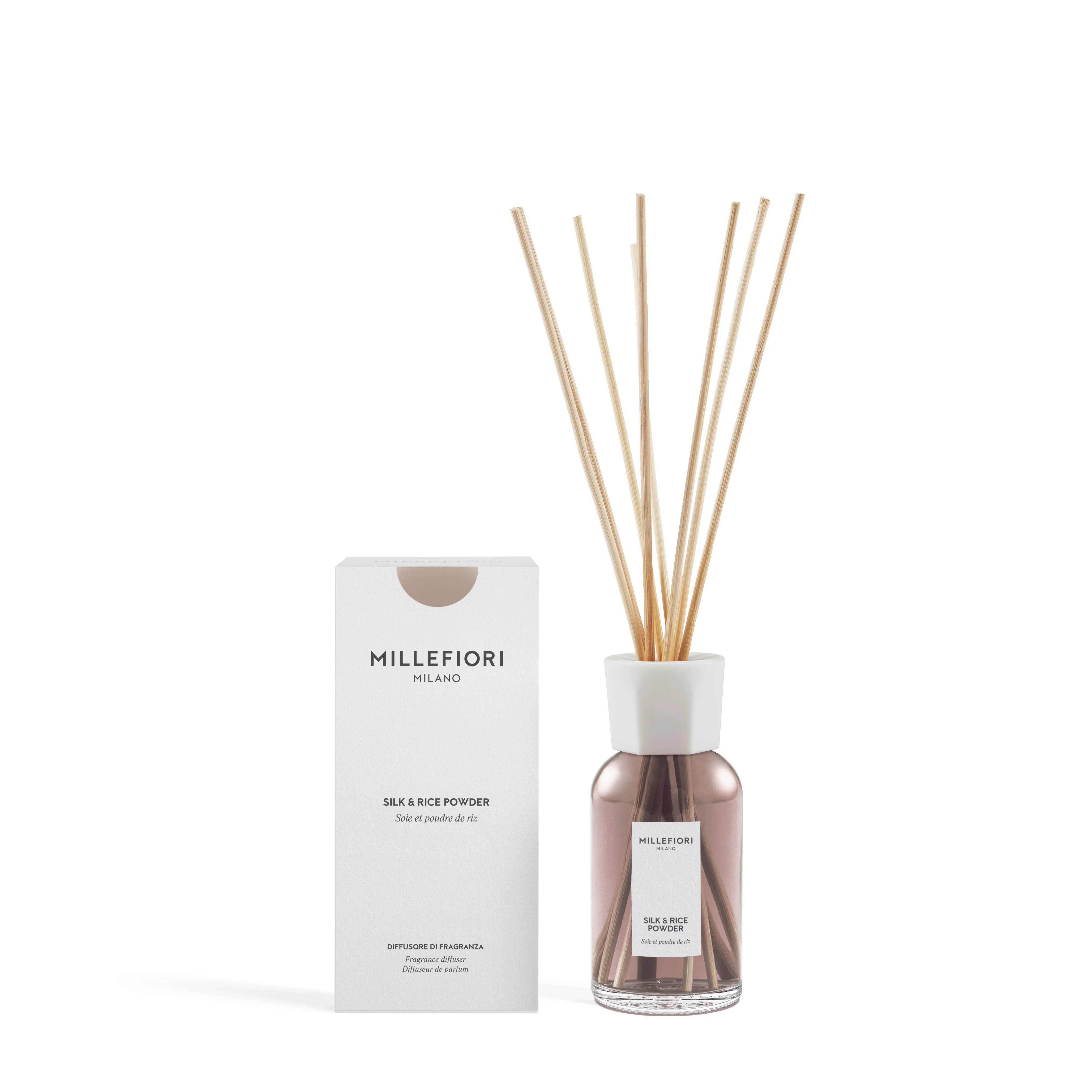 Diffusore A Bastoncini Milano Silk & Rice Powder - Image 2