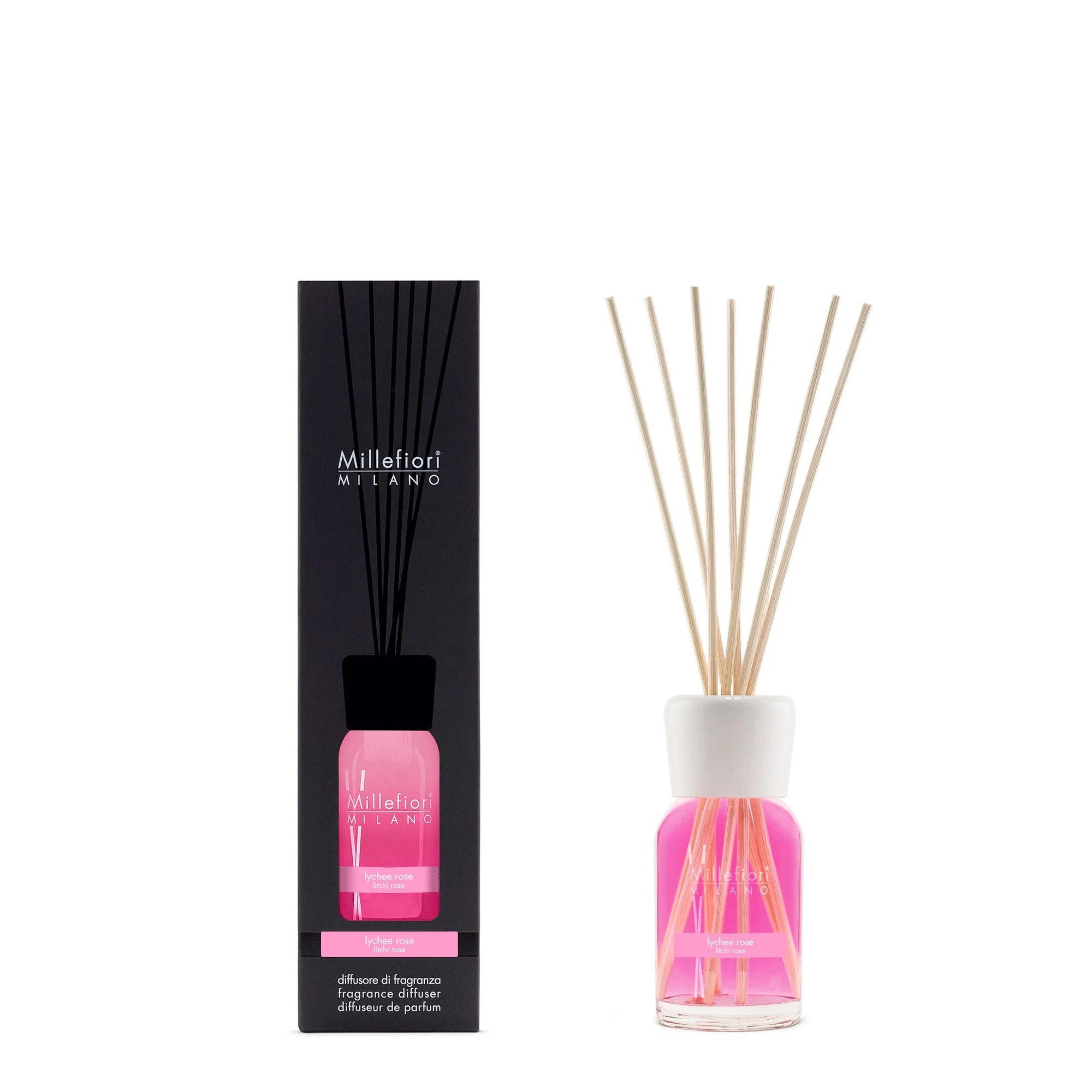 Diffusore A Bastoncini Milano Lychee Rose - Image 2