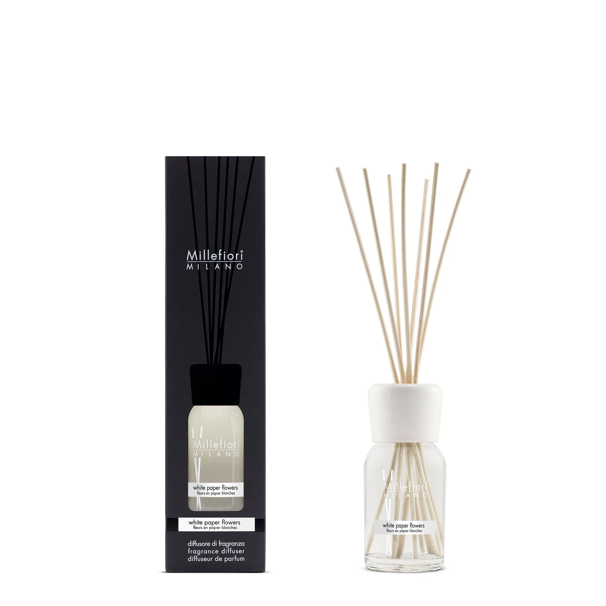 Diffusore A Bastoncini Milano White Paper Flowers - Image 2